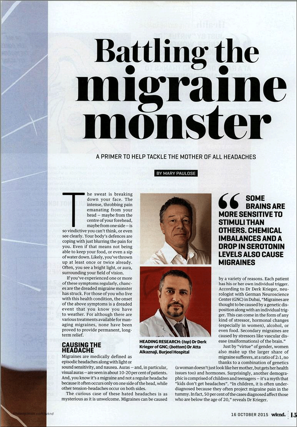 migraine uae dubai khaleej
