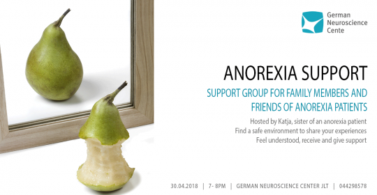 TONIGHT – FREE ANOREXIA SUPPORT GROUP – CALL FOR RESERVATION
