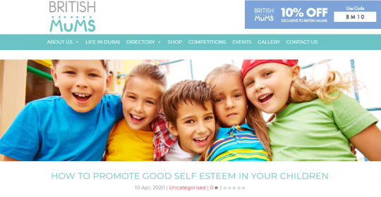 How To Promote Good Self Esteem In Your Children – Dubai Psychologist, Kim Henderson, speaks to British Mums